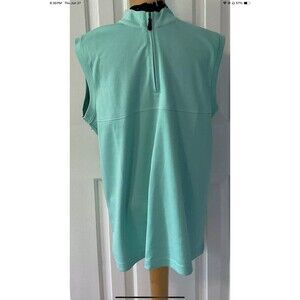 Martin Mens Sweater Vest Green Sleeveless Golf Sweater Size Med NWOT